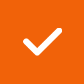 Orange check icon